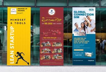 Thiết kế standee, backdrop -2